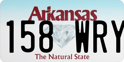 AR license plate 158WRY