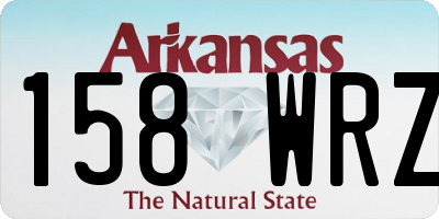 AR license plate 158WRZ