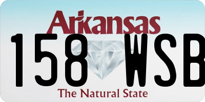 AR license plate 158WSB