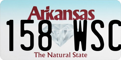 AR license plate 158WSC