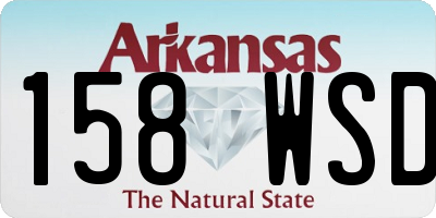 AR license plate 158WSD