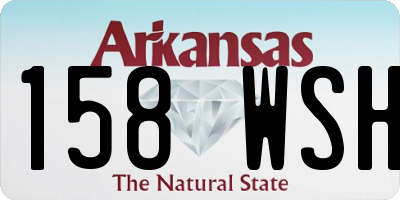 AR license plate 158WSH