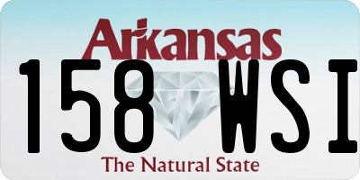 AR license plate 158WSI