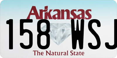 AR license plate 158WSJ