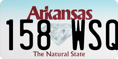 AR license plate 158WSQ