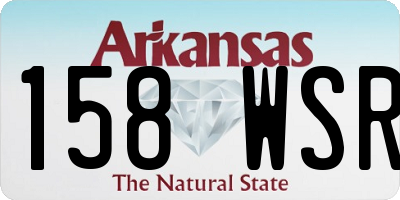 AR license plate 158WSR