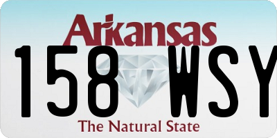 AR license plate 158WSY