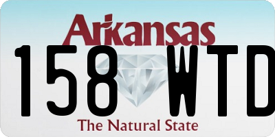 AR license plate 158WTD