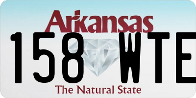 AR license plate 158WTE