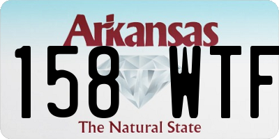 AR license plate 158WTF