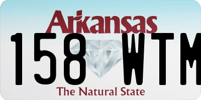 AR license plate 158WTM