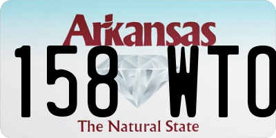 AR license plate 158WTO