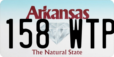 AR license plate 158WTP