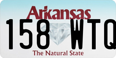 AR license plate 158WTQ