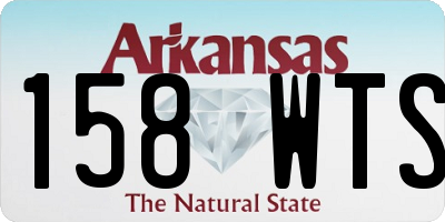 AR license plate 158WTS