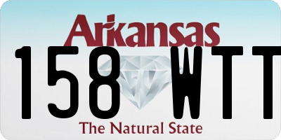 AR license plate 158WTT