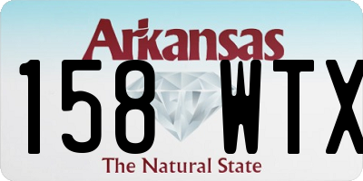 AR license plate 158WTX