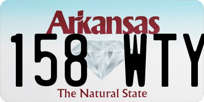 AR license plate 158WTY