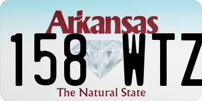 AR license plate 158WTZ