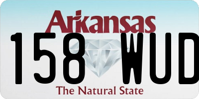 AR license plate 158WUD