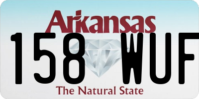 AR license plate 158WUF
