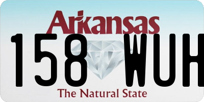 AR license plate 158WUH