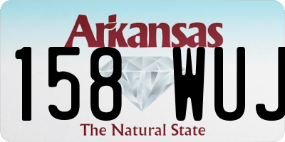AR license plate 158WUJ