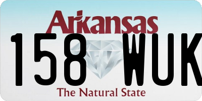 AR license plate 158WUK