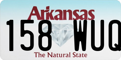 AR license plate 158WUQ