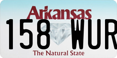 AR license plate 158WUR