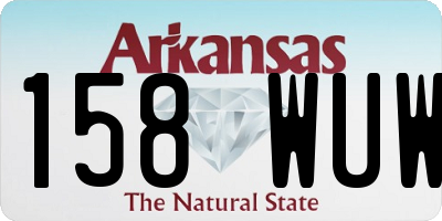 AR license plate 158WUW