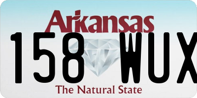 AR license plate 158WUX