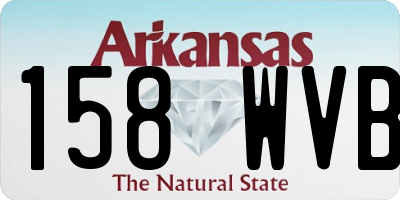 AR license plate 158WVB