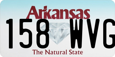 AR license plate 158WVG