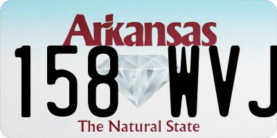 AR license plate 158WVJ