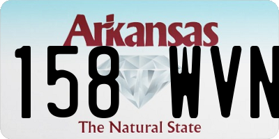 AR license plate 158WVN