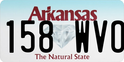 AR license plate 158WVO