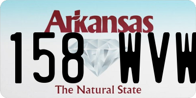 AR license plate 158WVW