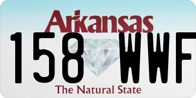 AR license plate 158WWF