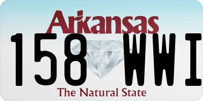 AR license plate 158WWI