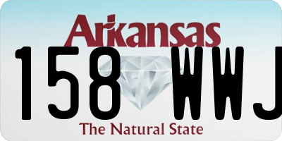 AR license plate 158WWJ