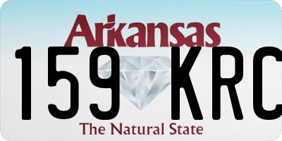 AR license plate 159KRC