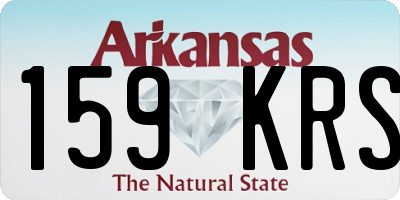 AR license plate 159KRS