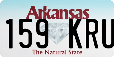 AR license plate 159KRU
