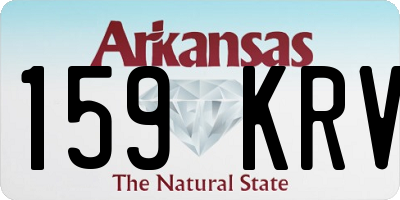 AR license plate 159KRV