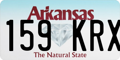AR license plate 159KRX