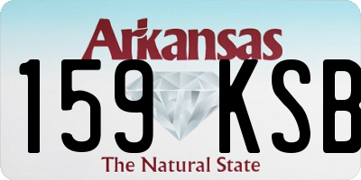 AR license plate 159KSB