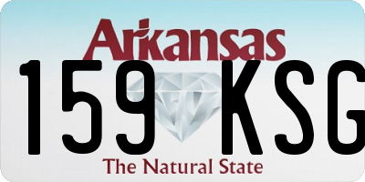 AR license plate 159KSG
