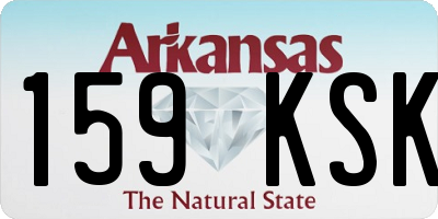 AR license plate 159KSK