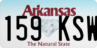 AR license plate 159KSW